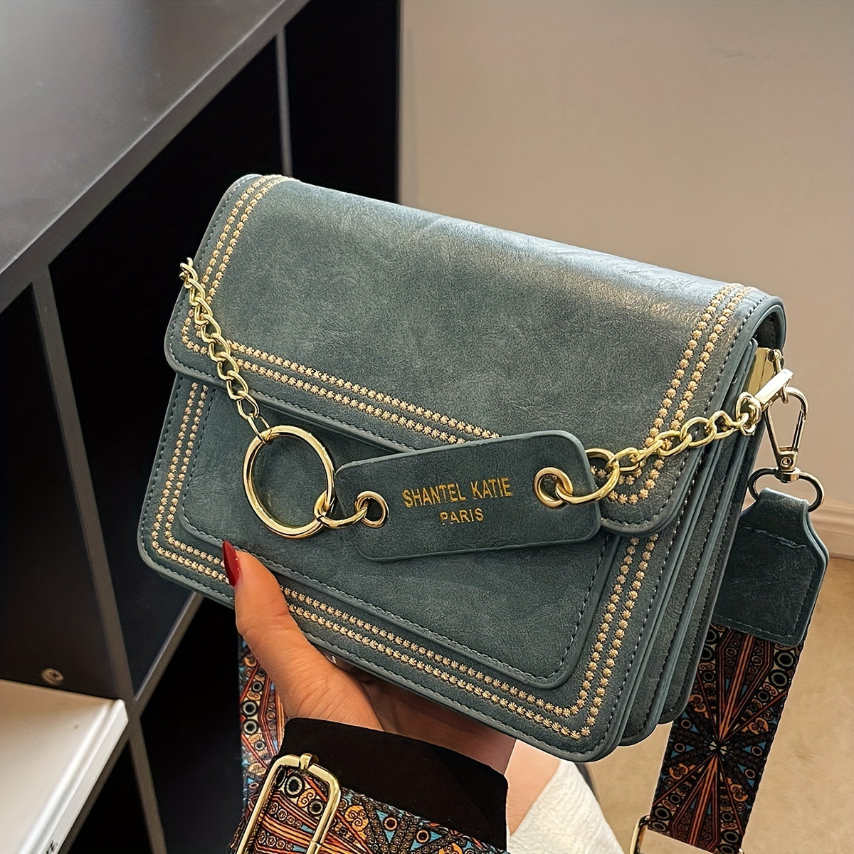 Cartera Paris l Celeste