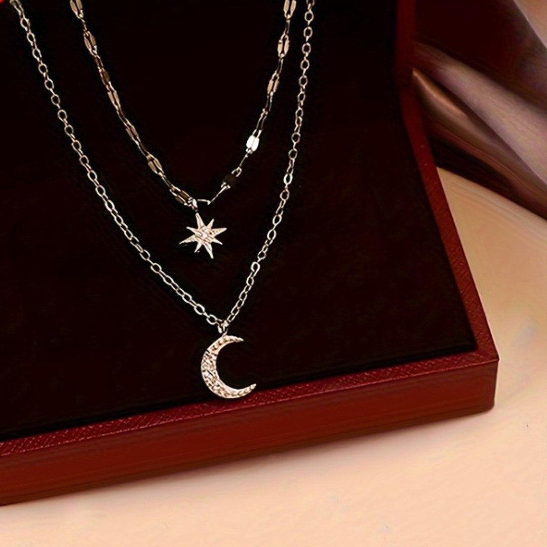 Collar doble Sky l Plata 925