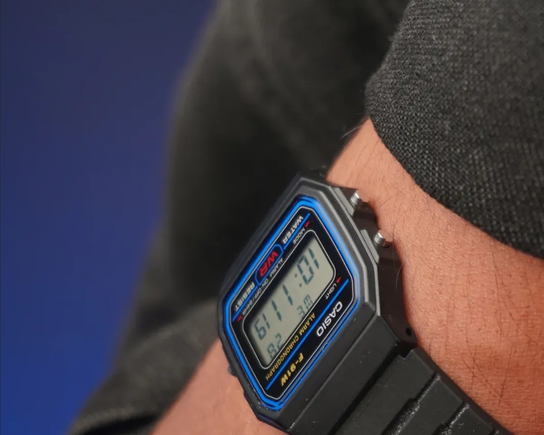 Reloj Casio F-91W Negro