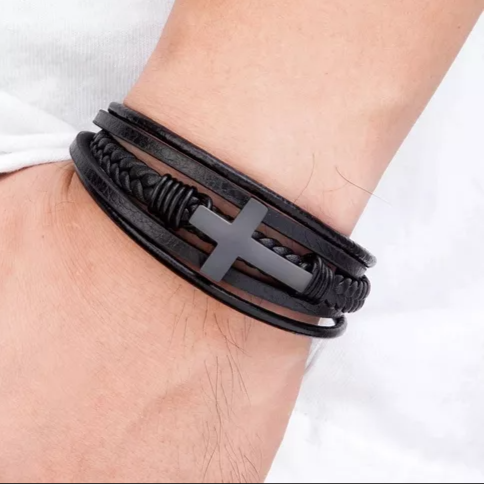 Brazalete triple l Cruz l