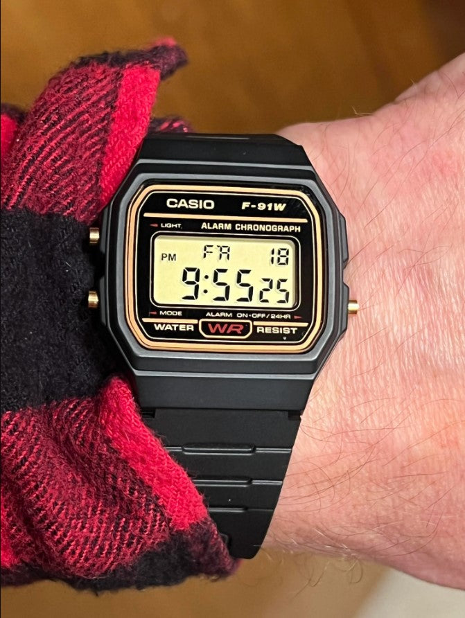 Reloj Casio F-91W Negro