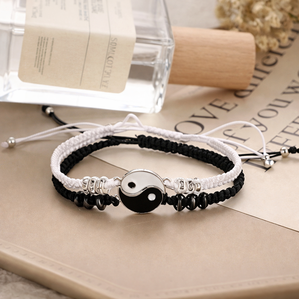Set pulseras pareja Yin Yang