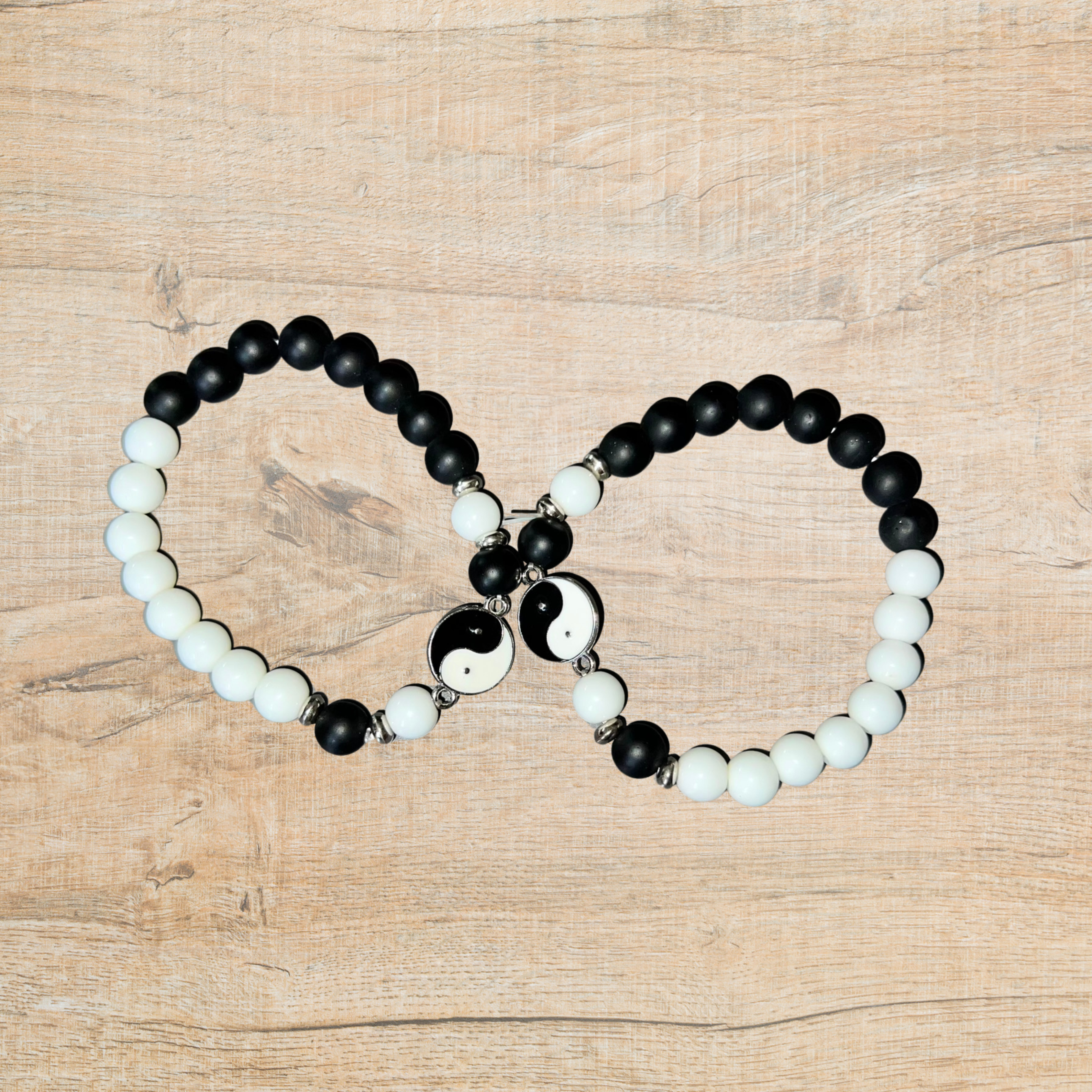 Set pulseras ''Complementos'' pareja Yin Yang
