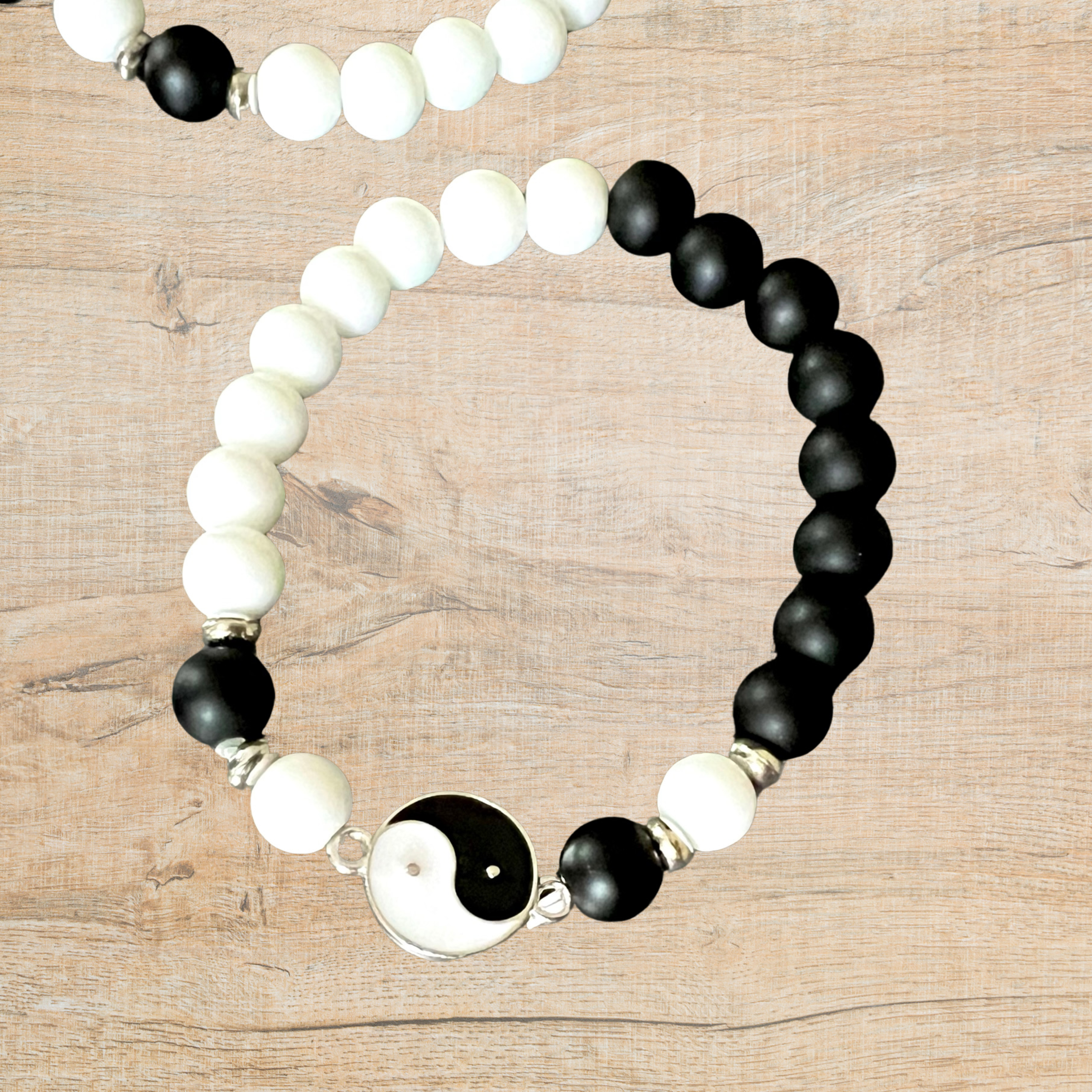 Set pulseras ''Complementos'' pareja Yin Yang