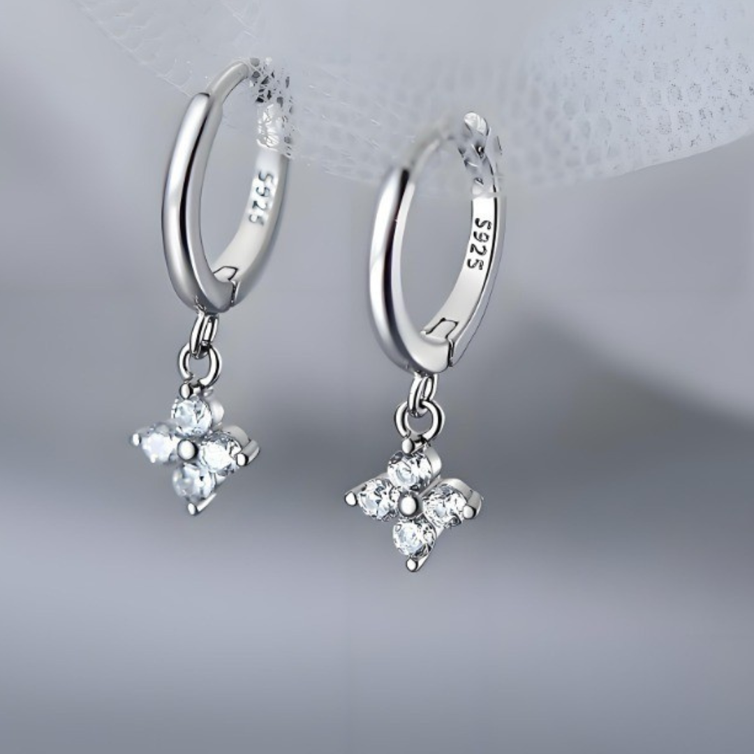 Caravanas Zirconías l Plata 925