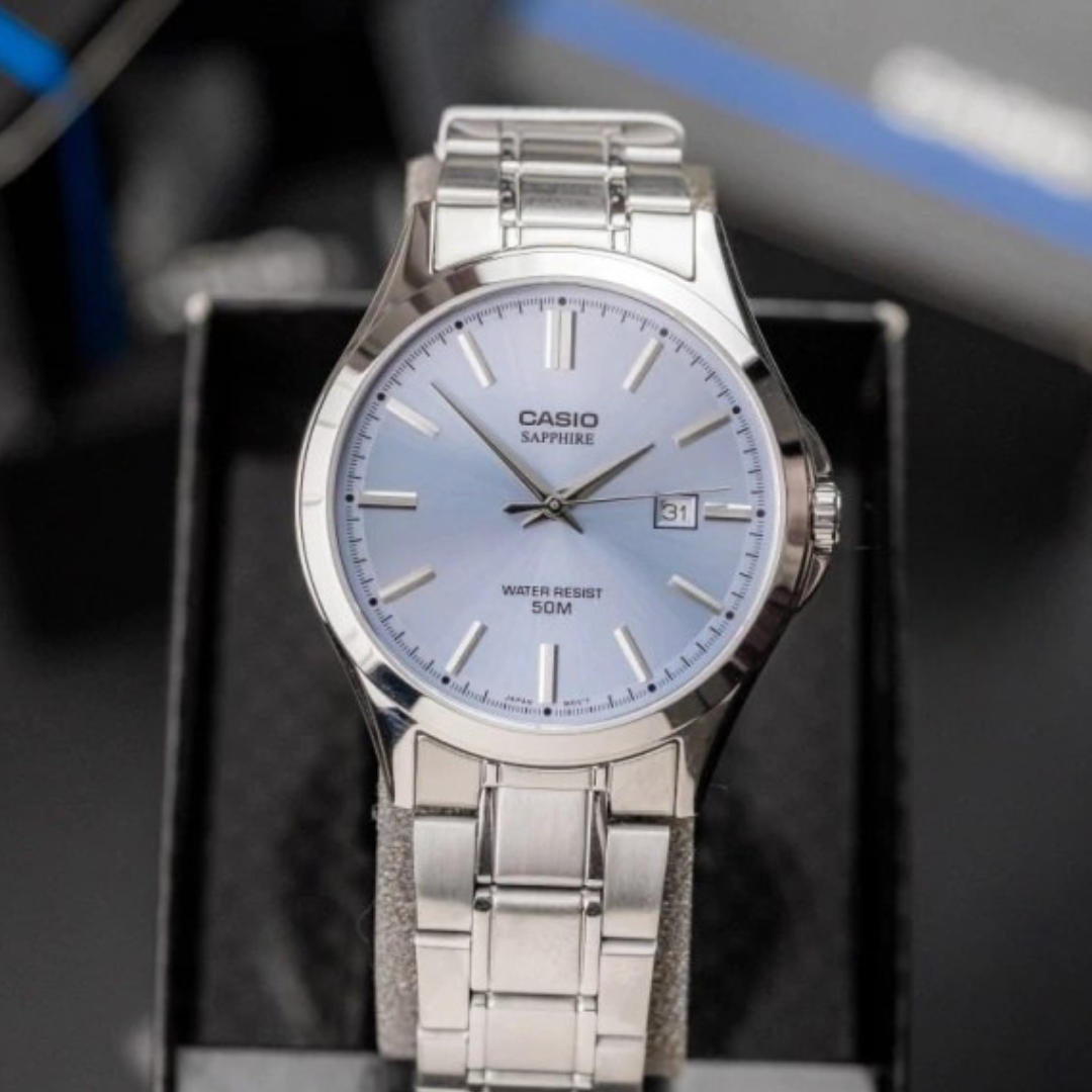 Reloj Casio l MTP-115 Cristal de záfiro l