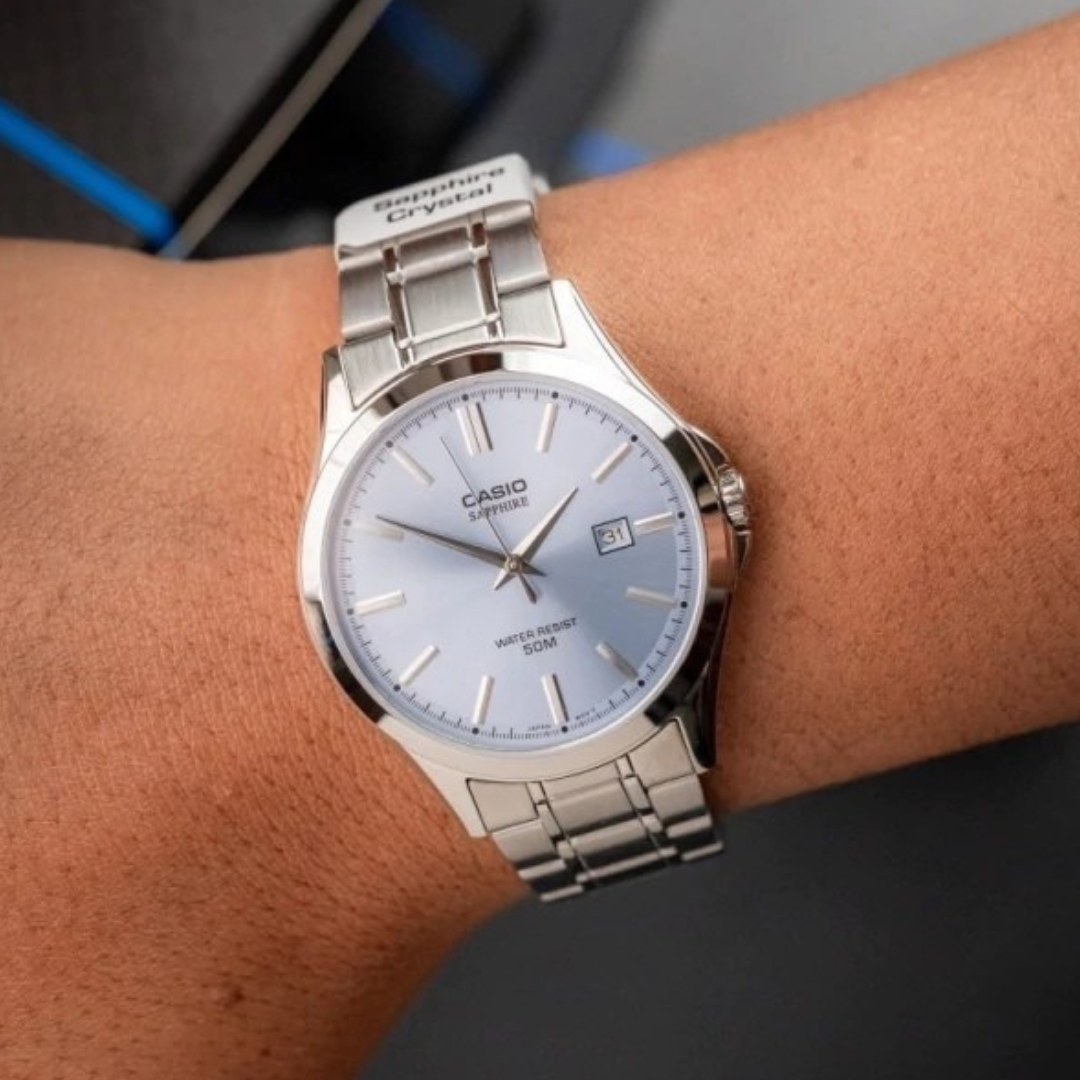 Reloj Casio l MTP-115 Cristal de záfiro l