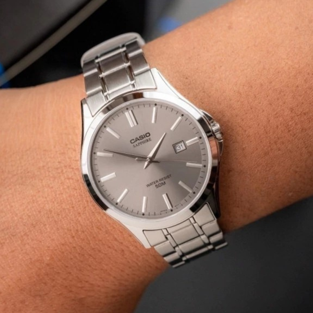 Reloj Casio l MTP-115 Cristal de záfiro l