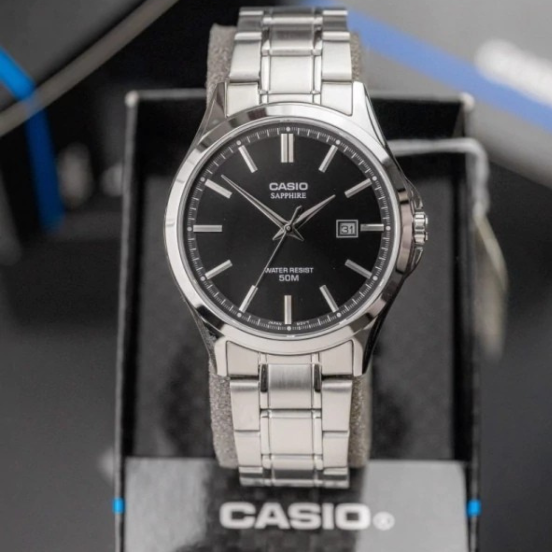 Reloj Casio l MTP-115 Cristal de záfiro l