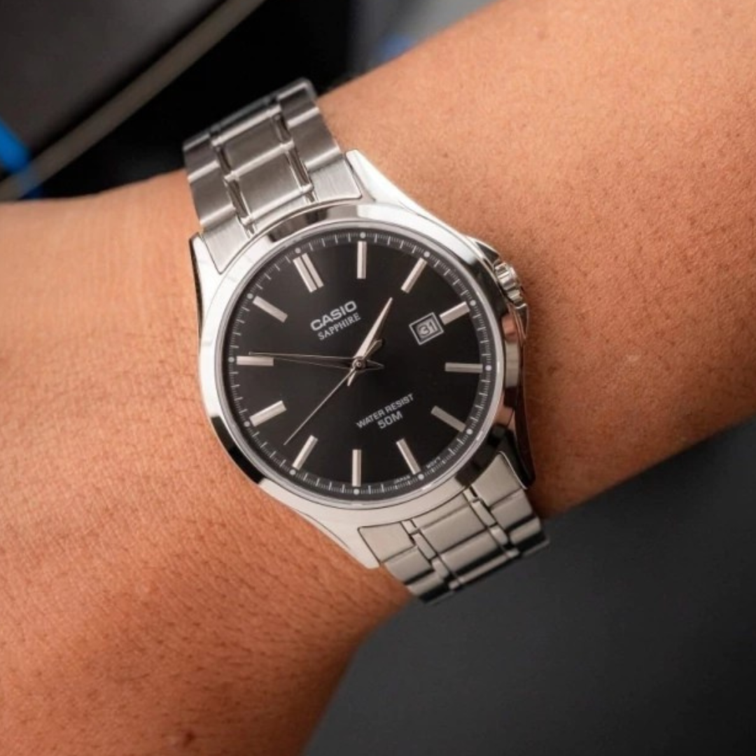 Reloj Casio l MTP-115 Cristal de záfiro l