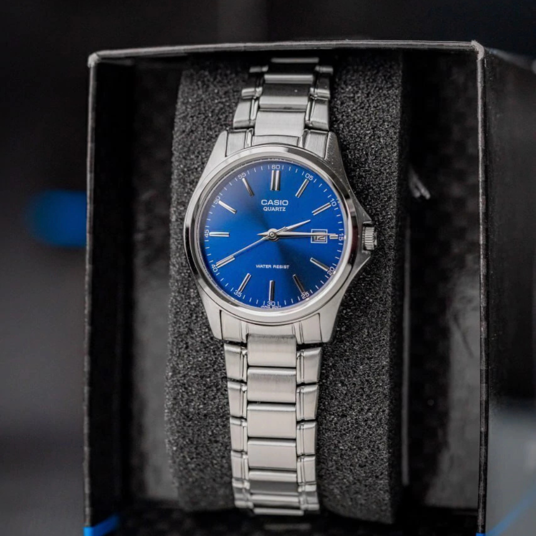 Set Relojes Casio Pareja l LTP-1183 + MTP-1183 l