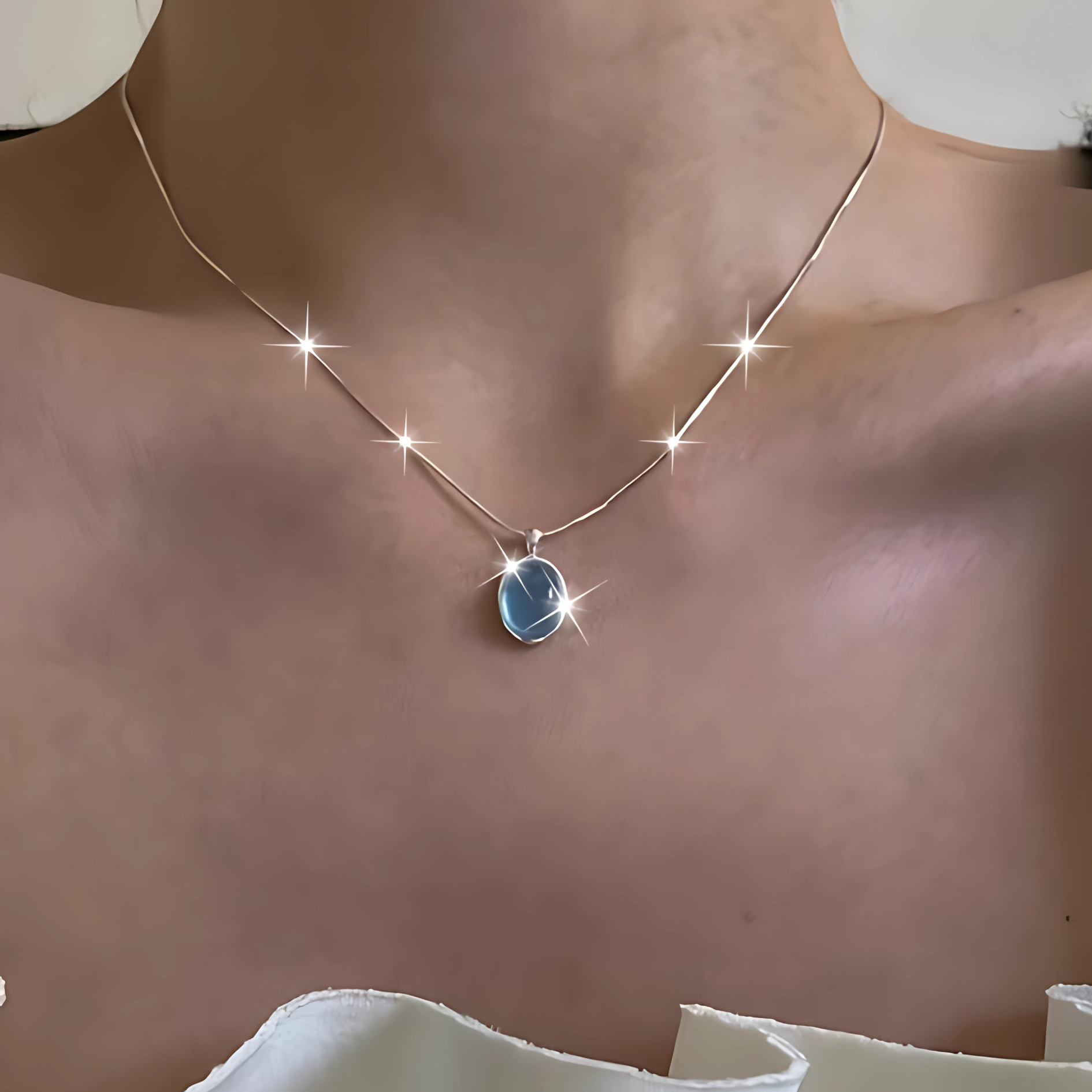 Collar cielo l Plata 925