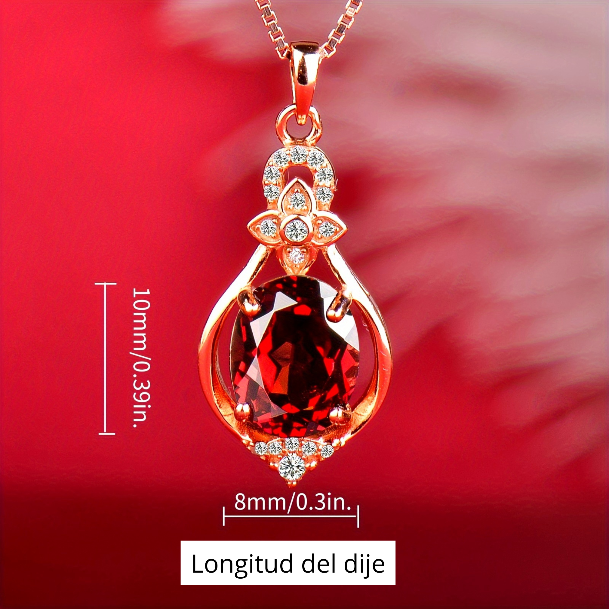 Collar Rubí l Plata 925