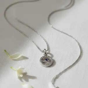 Collar Ojo Turco l Plata 925