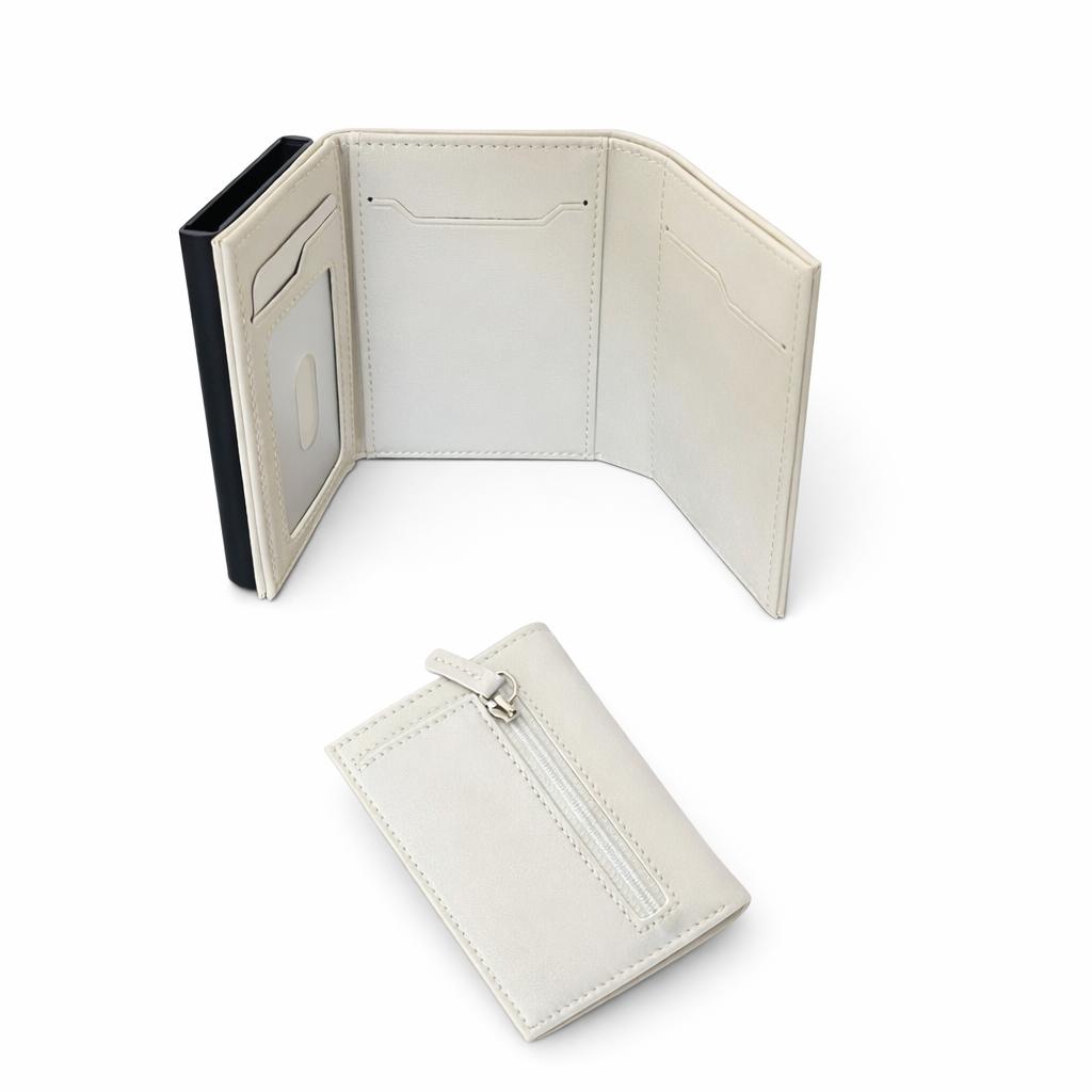 Billetera Anti hackeo l Sisitema RFID l Mecanismo Pop Up Tarjetas