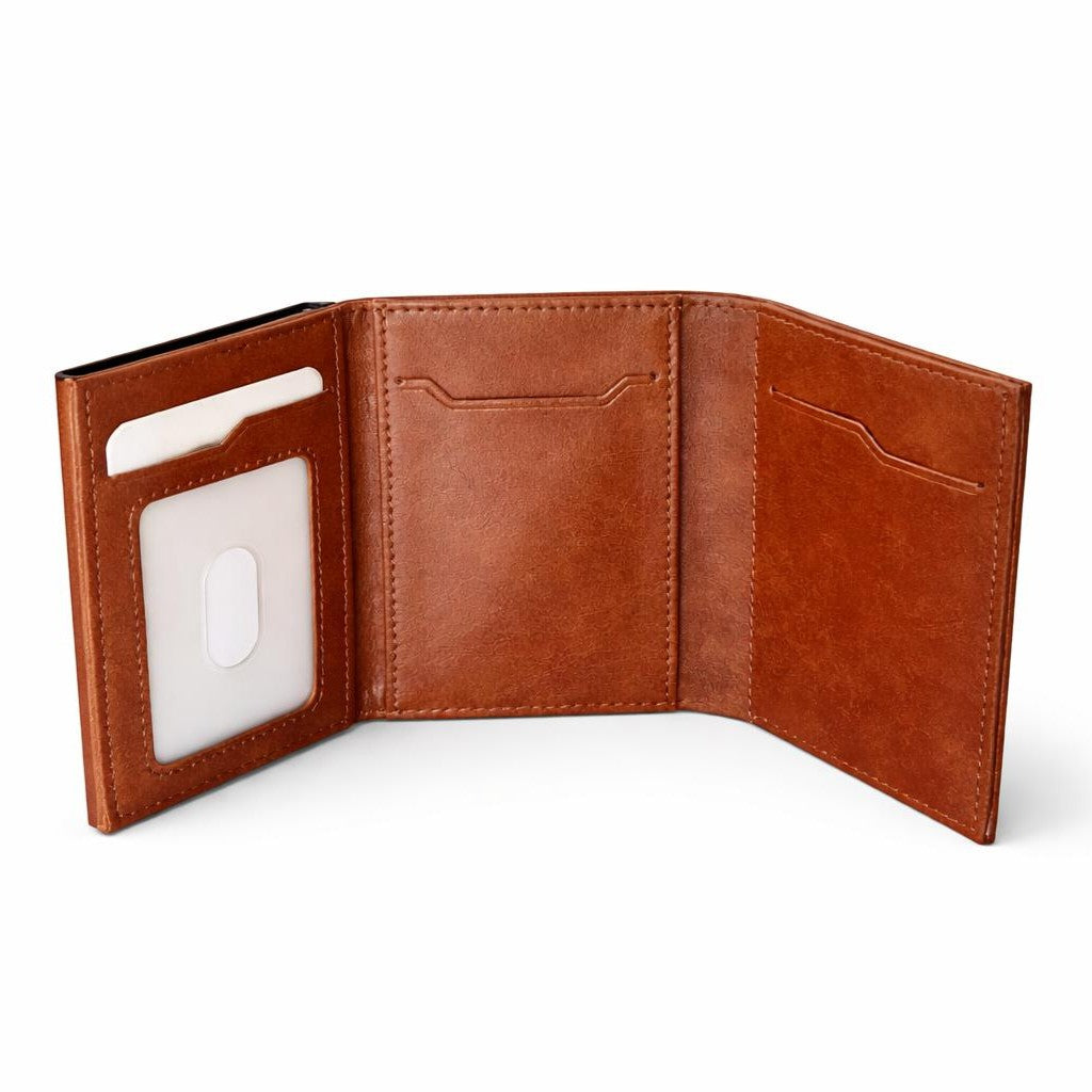 Billetera Anti hackeo l Sisitema RFID l Mecanismo Pop Up Tarjetas