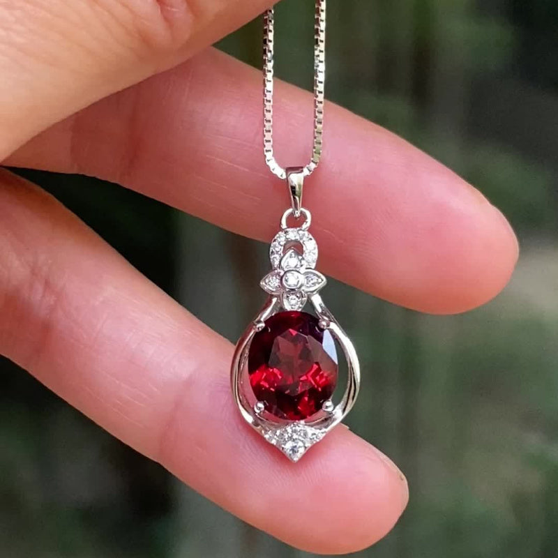 Collar Rubí l Plata 925