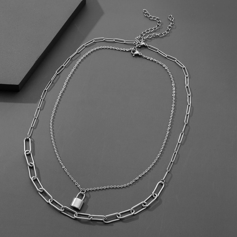 Collar doble Eslabones / Candado