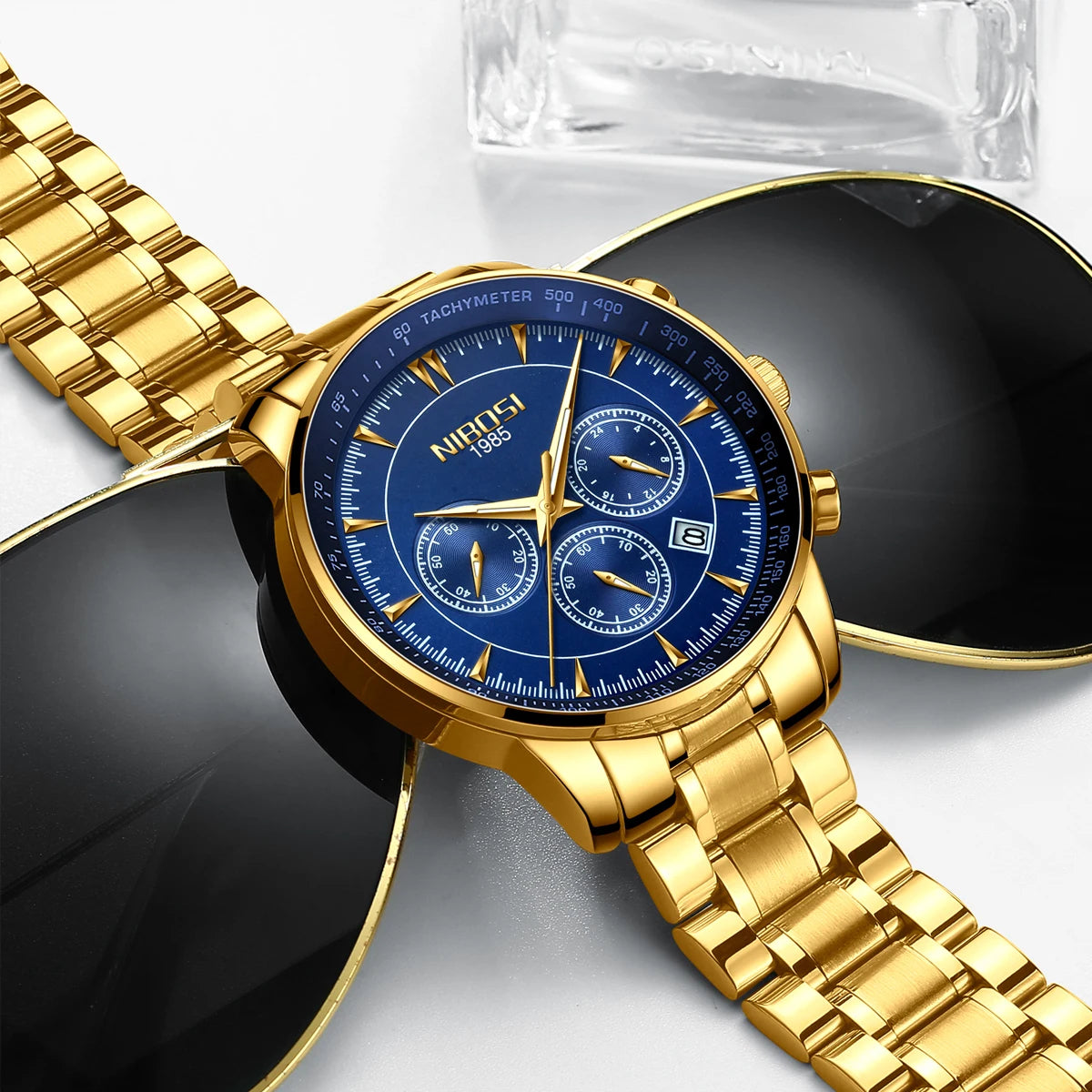 Reloj Nibosi Dorado Elegante