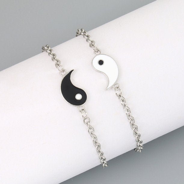 Set Pulseras Love Yin Yang