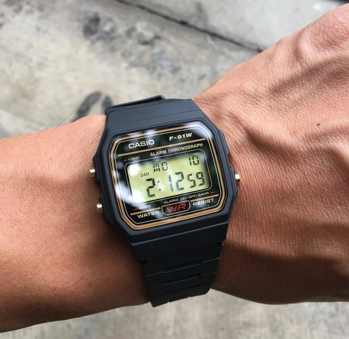 Reloj Casio F-91W Negro