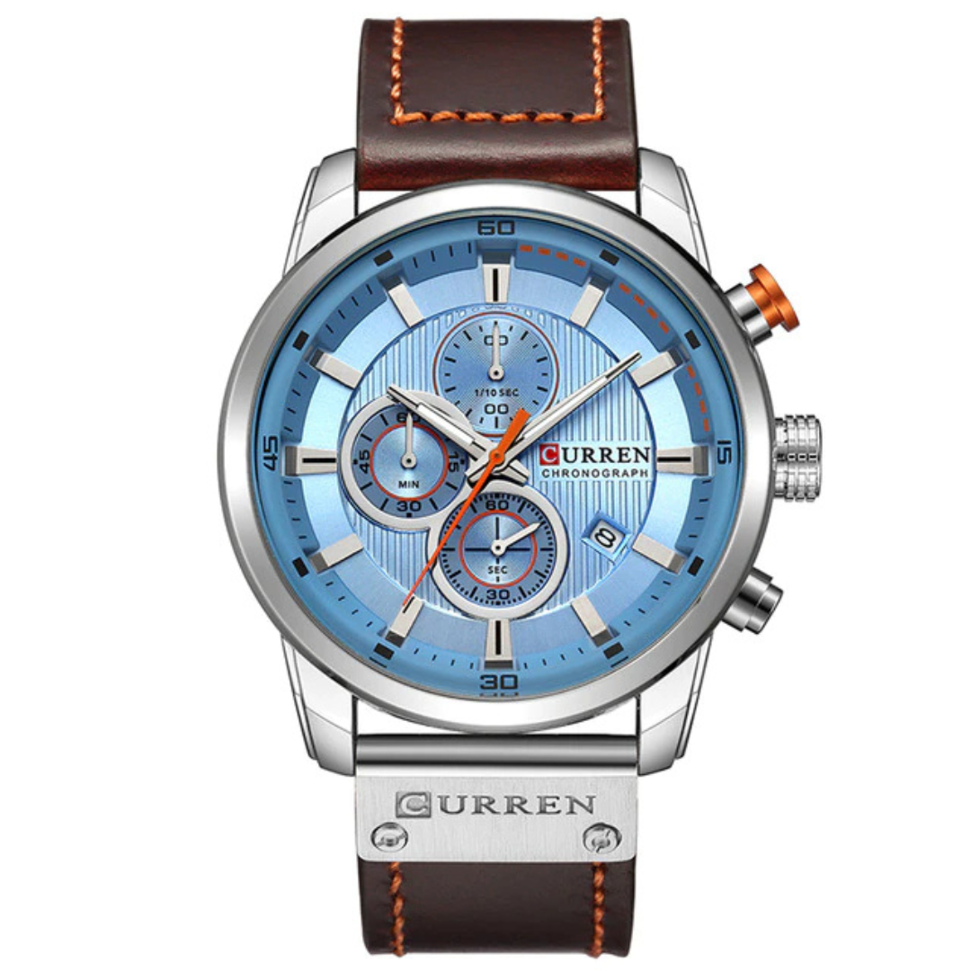 Reloj Curren- Tom's Marrón con celeste