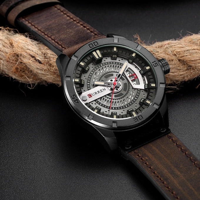 Reloj Curren-Amus Marrón oscuro