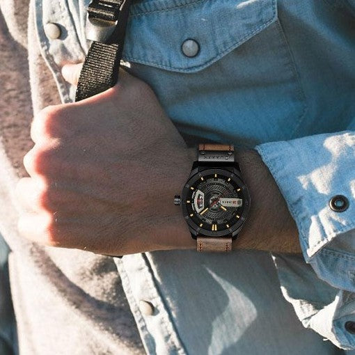 Reloj Curren-Amus Marrón oscuro