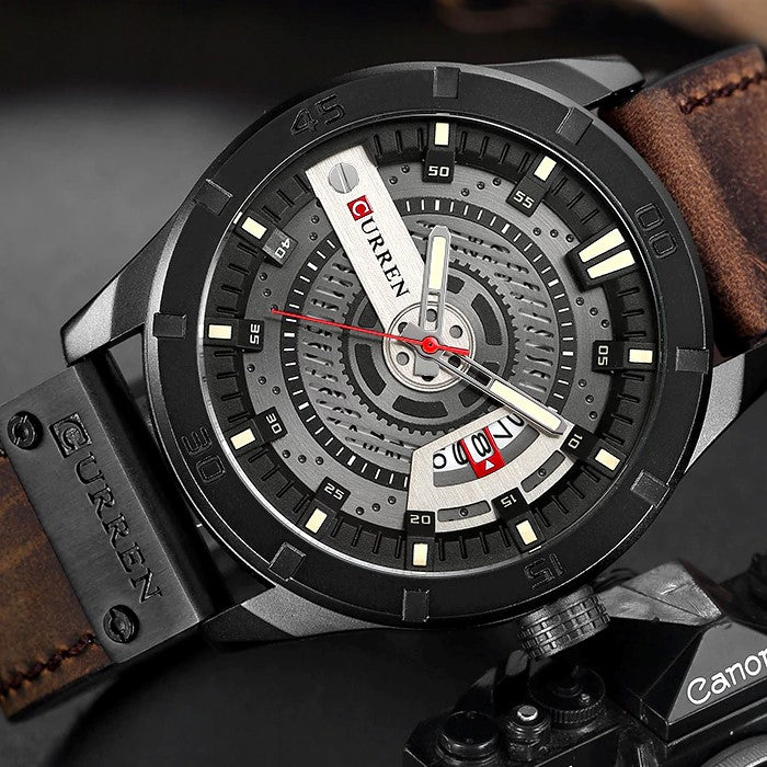 Reloj Curren-Amus Marrón oscuro