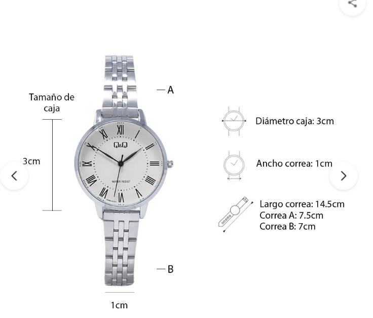 Reloj Mujer Q&Q Q48B-001PY