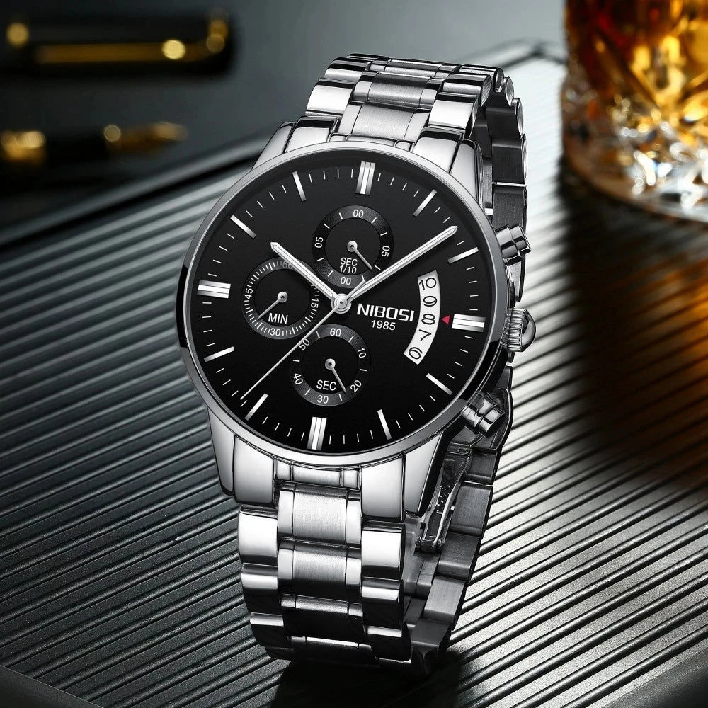 Reloj Nibosi Tempus-Plateado
