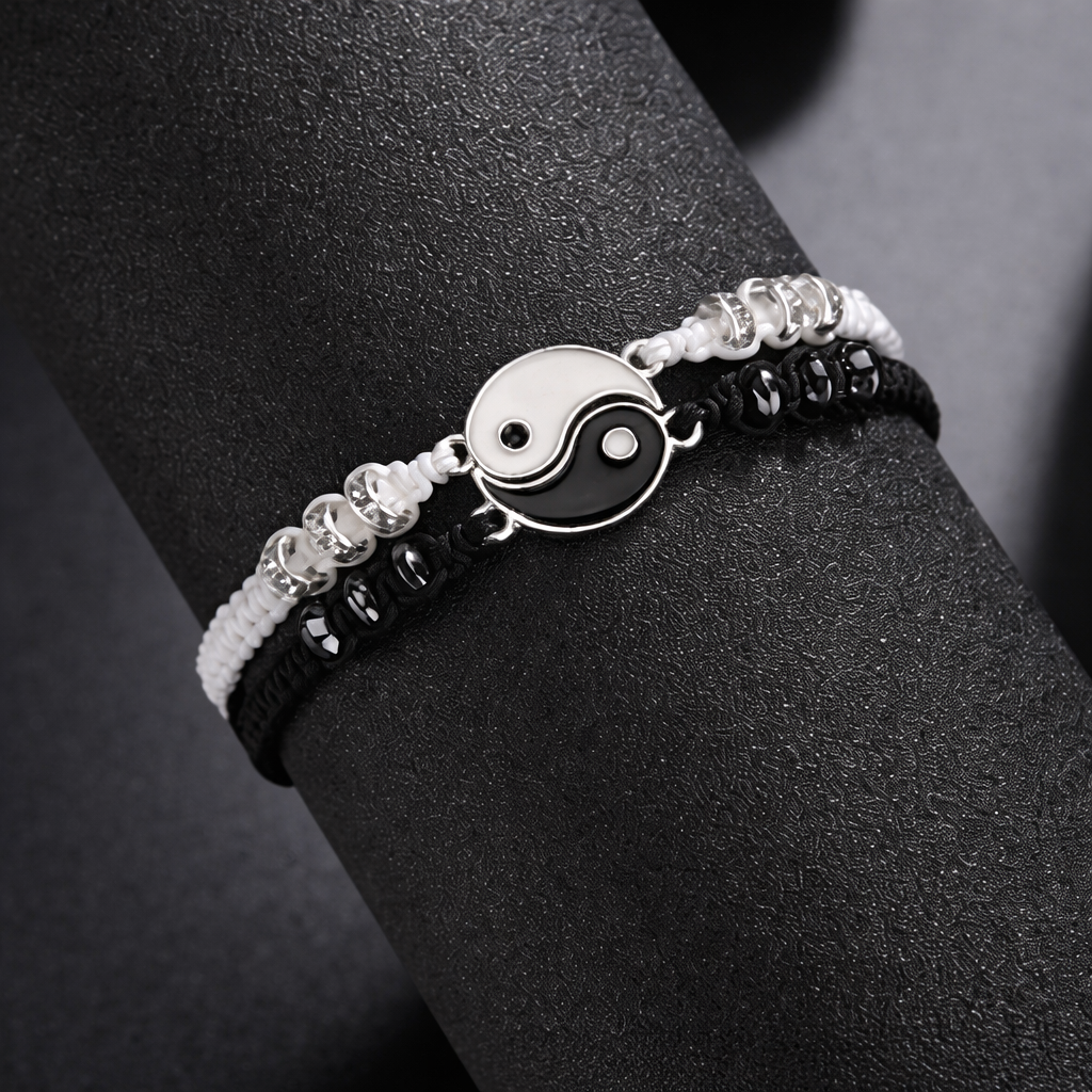 Set pulseras pareja Yin Yang