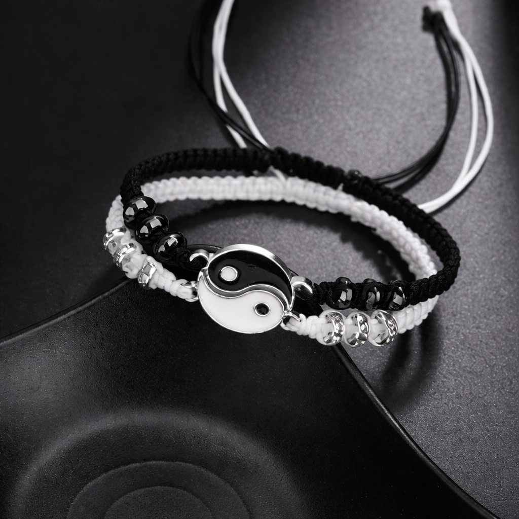 Set pulseras pareja Yin Yang