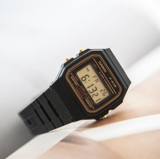 Reloj Casio F-91W Negro