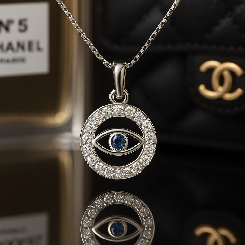 Collar Ojo Turco l Plata 925