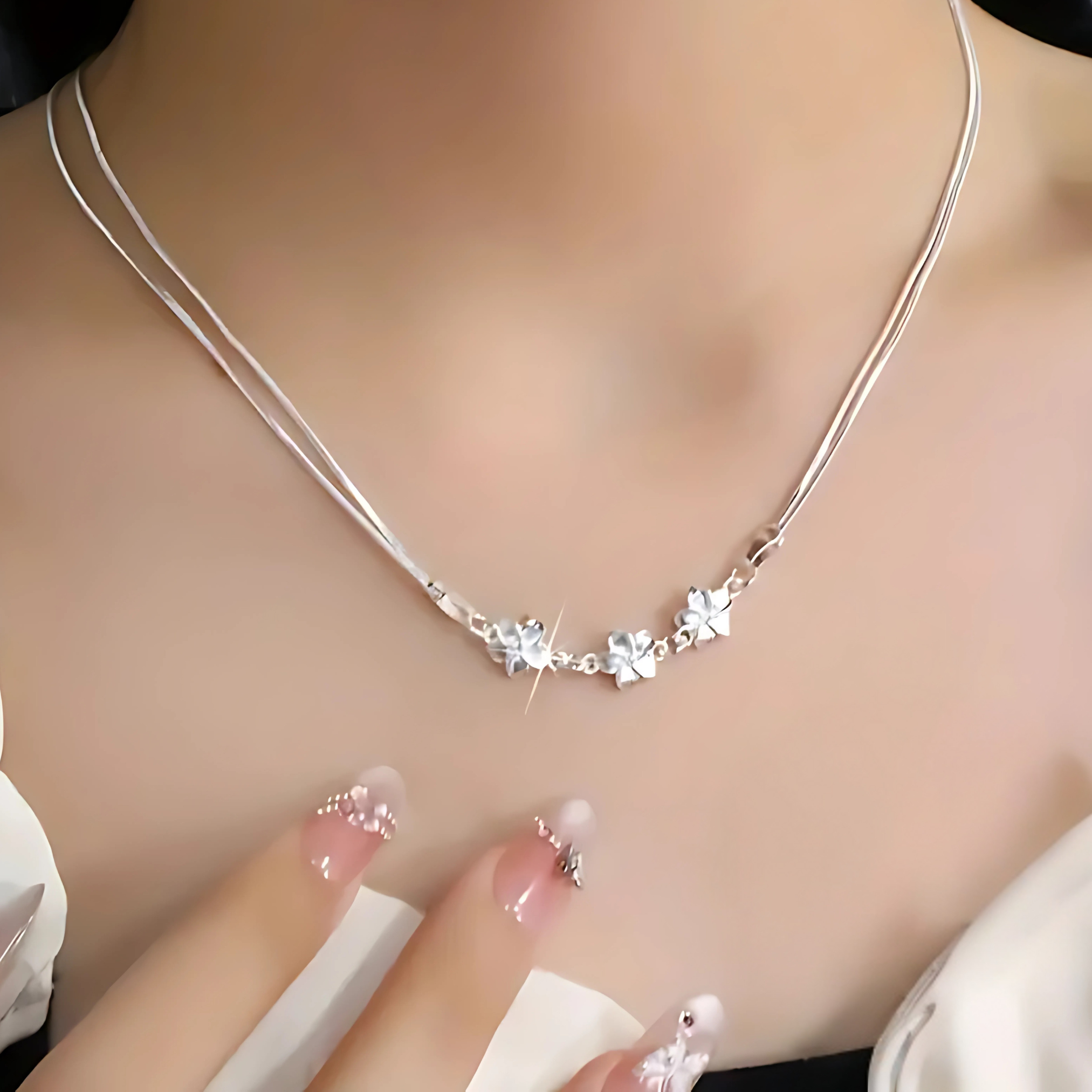 Collar doble l Plata 925