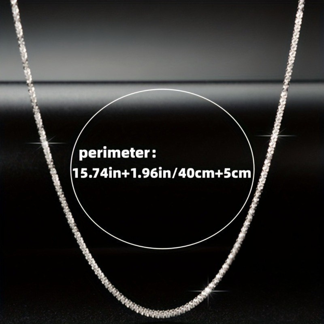 Cadena simple brillosa l Plata 925