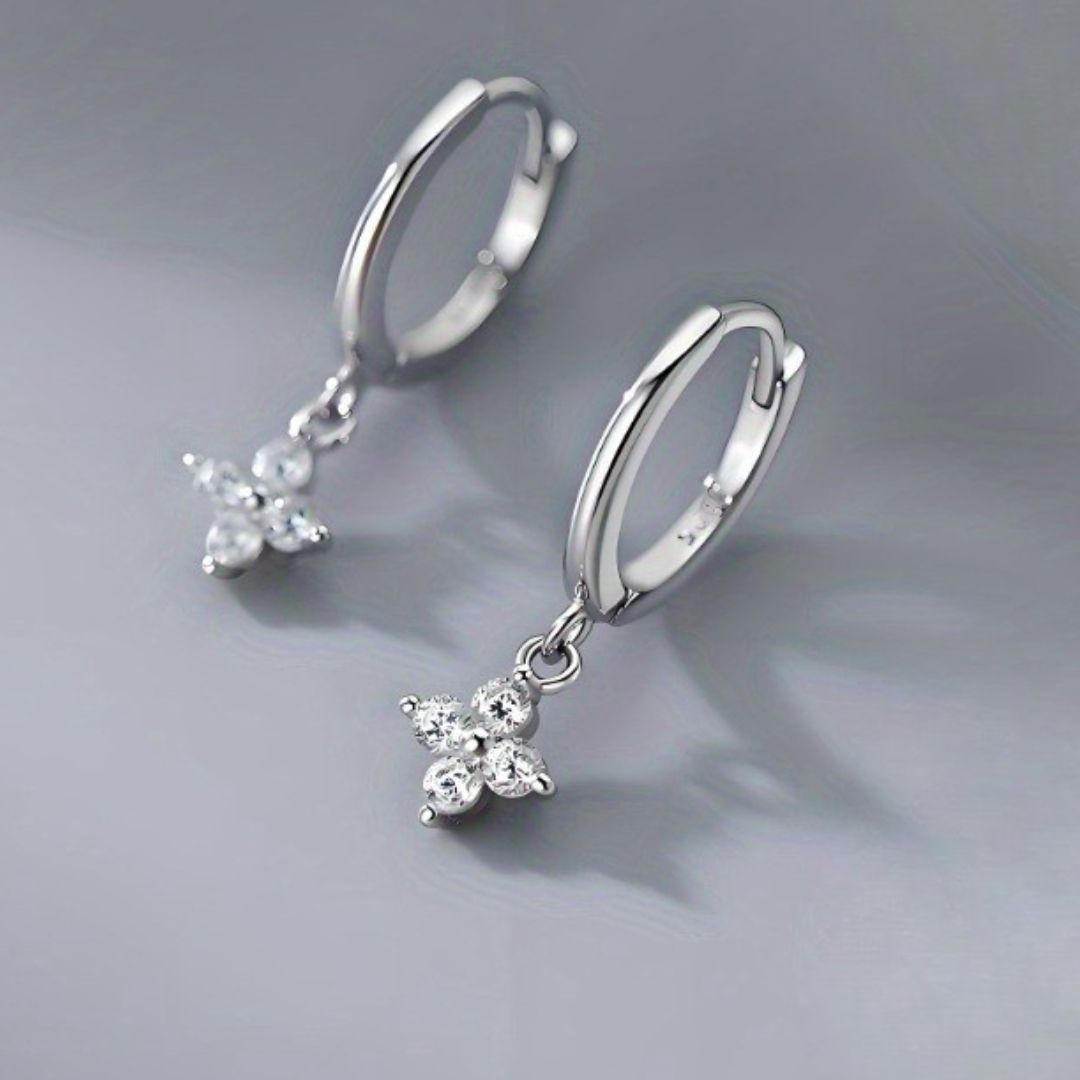 Caravanas Zirconías l Plata 925