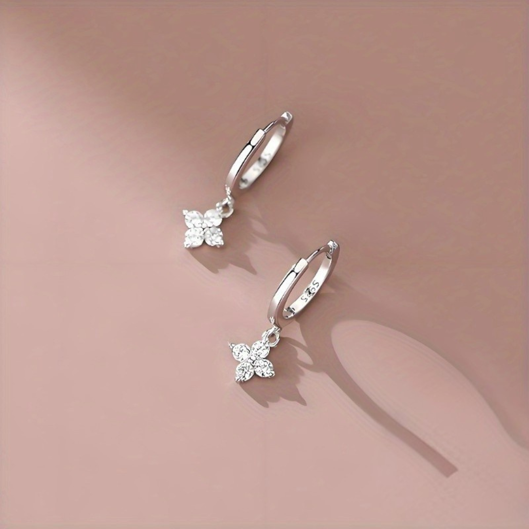 Caravanas Zirconías l Plata 925