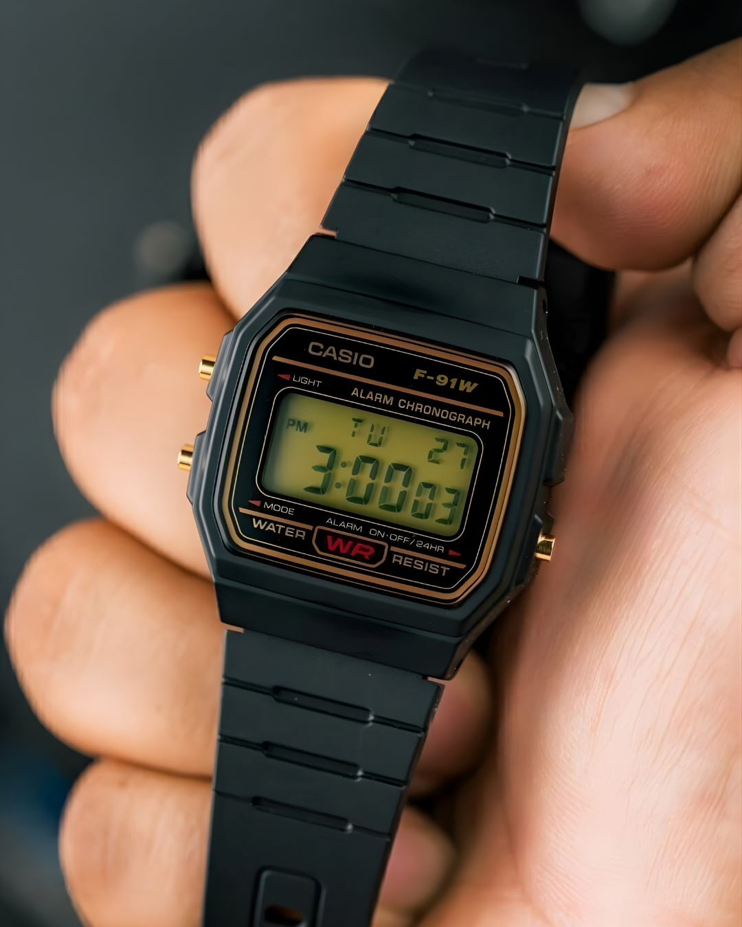 Reloj Casio F-91W Negro
