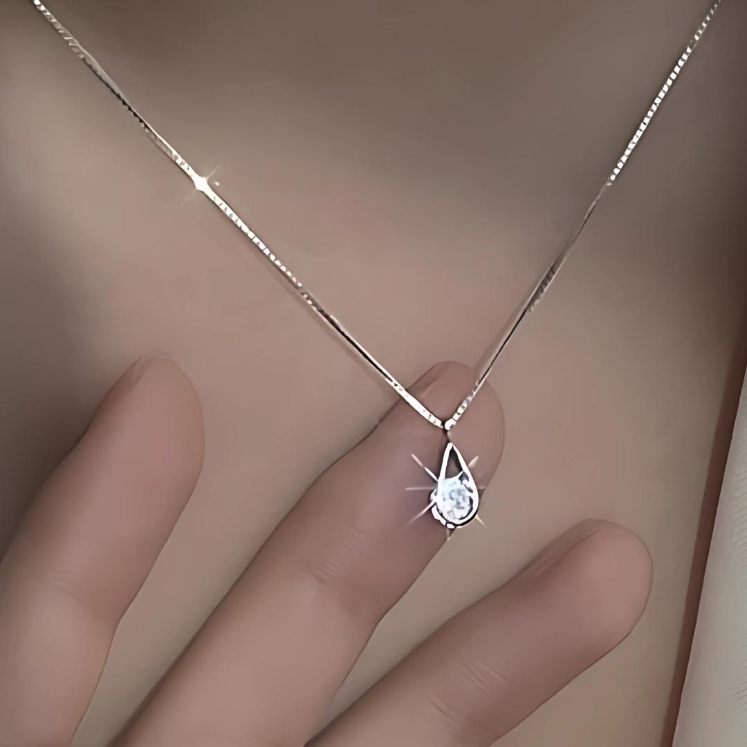 Collar Aqua l Plata 925