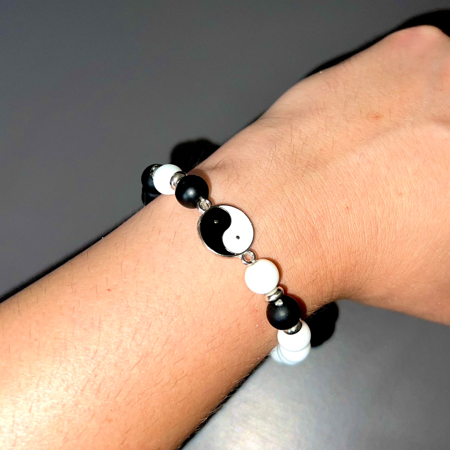 Set pulseras ''Complementos'' pareja Yin Yang