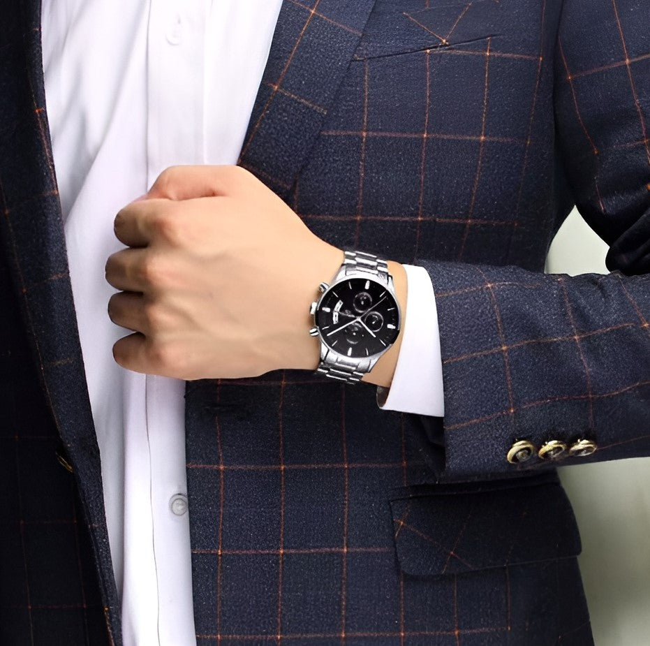 Reloj Nibosi Tempus-Plateado