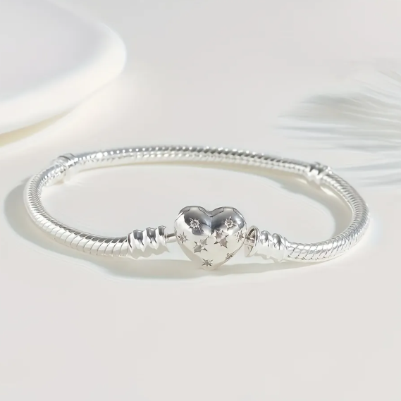 Pulsera Pretty estilo Pandora l Plata 925 l Europea para Charms