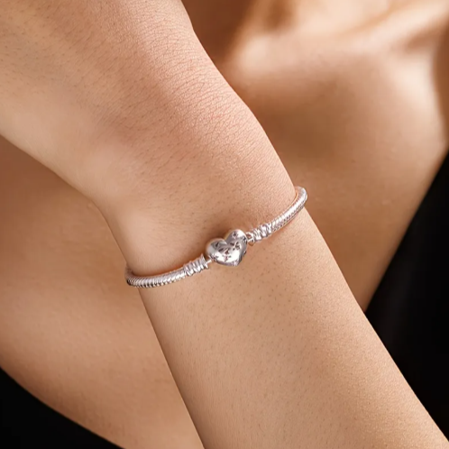 Pulsera Pretty estilo Pandora l Plata 925 l Europea para Charms