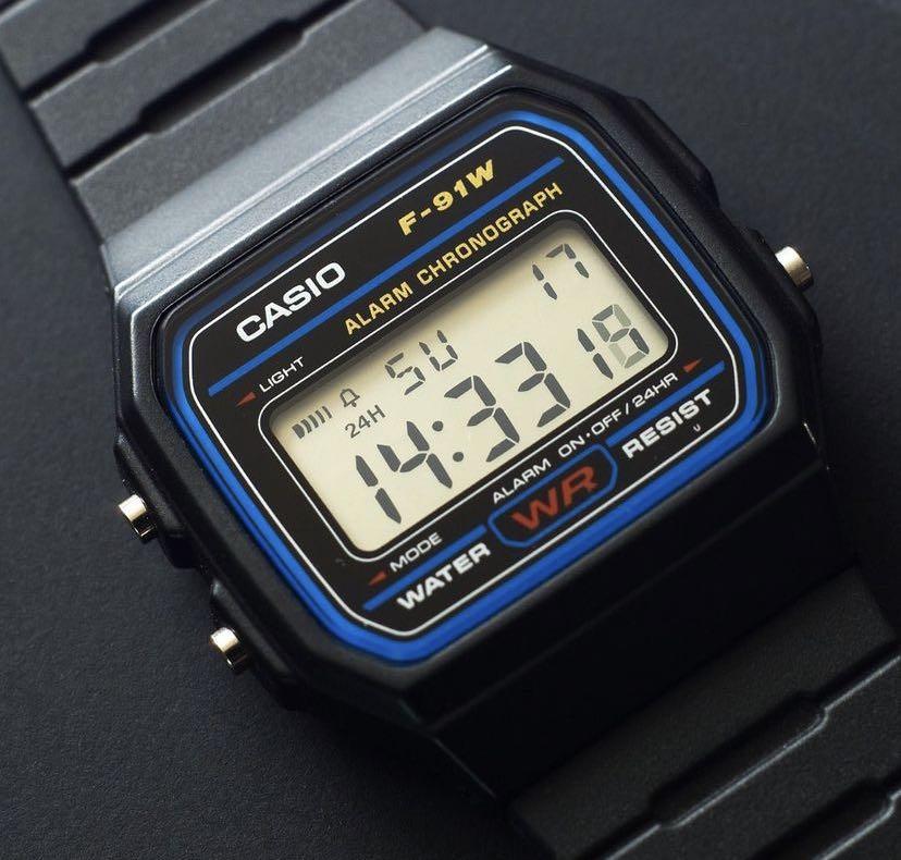 Reloj Casio F-91W Negro