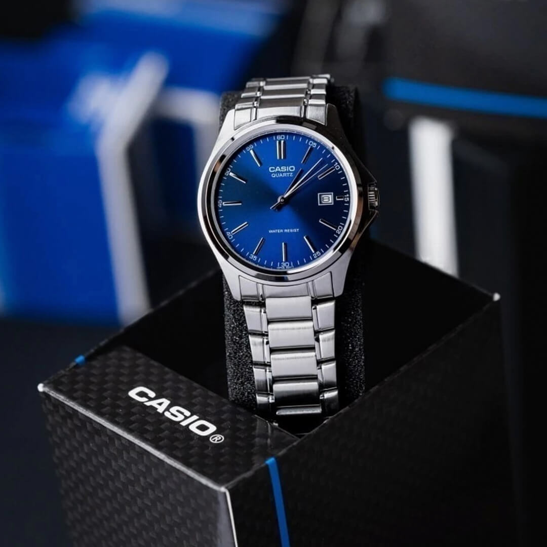 Set Relojes Casio Pareja l LTP-1183 + MTP-1183 l