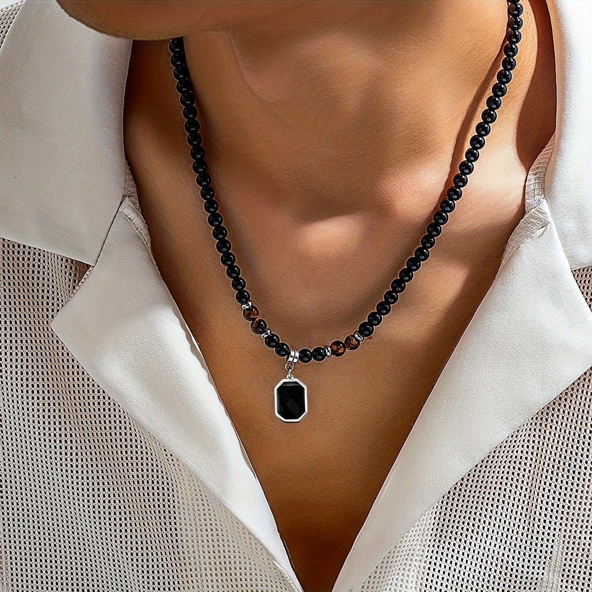 Collar piedra ojo tigre - Rajah