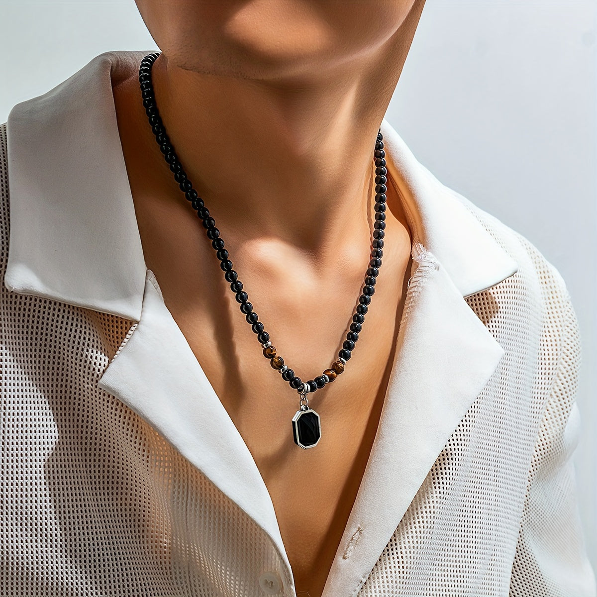 Collar piedra ojo tigre - Rajah